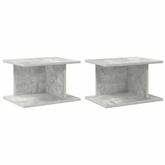 Bedside Table 2 pcs Concrete Grey 40 x 30 x 25 cm Bedside Table 2 pcs Concrete Grey 40 x 30 x 25 cm