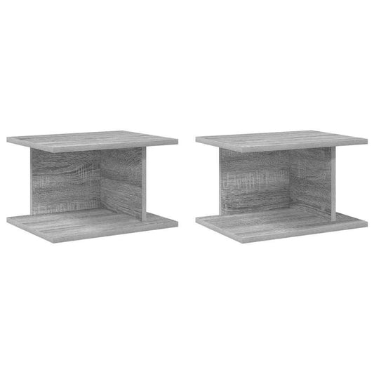 Bedside Table 2 pcs Grey Sonoma 40 x 30 x 25 cm Engineered Wood Bedside Table 2 pcs Grey Sonoma 40 x 30 x 25 cm Engineered Wood