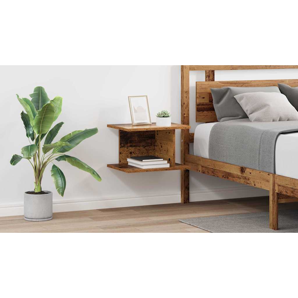 Bedside Table 2 pcs Old Wood 40 x 30 x 25 cm Engineered Wood