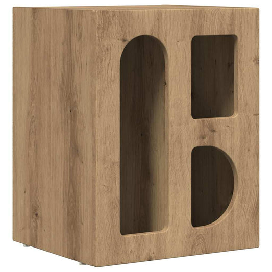 Bedside Table ELST Artisan Oak 40 x 35 x 50 cm Engineered Wood Bedside Table ELST Artisan Oak 40 x 35 x 50 cm Engineered Wood