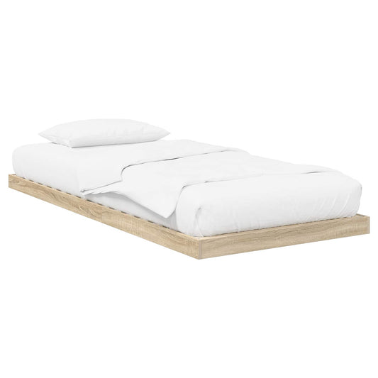 Floor Bed Frame Sonoma 75 x 190 cm Engineered Wood Floor Bed Frame Sonoma 75 x 190 cm Engineered Wood