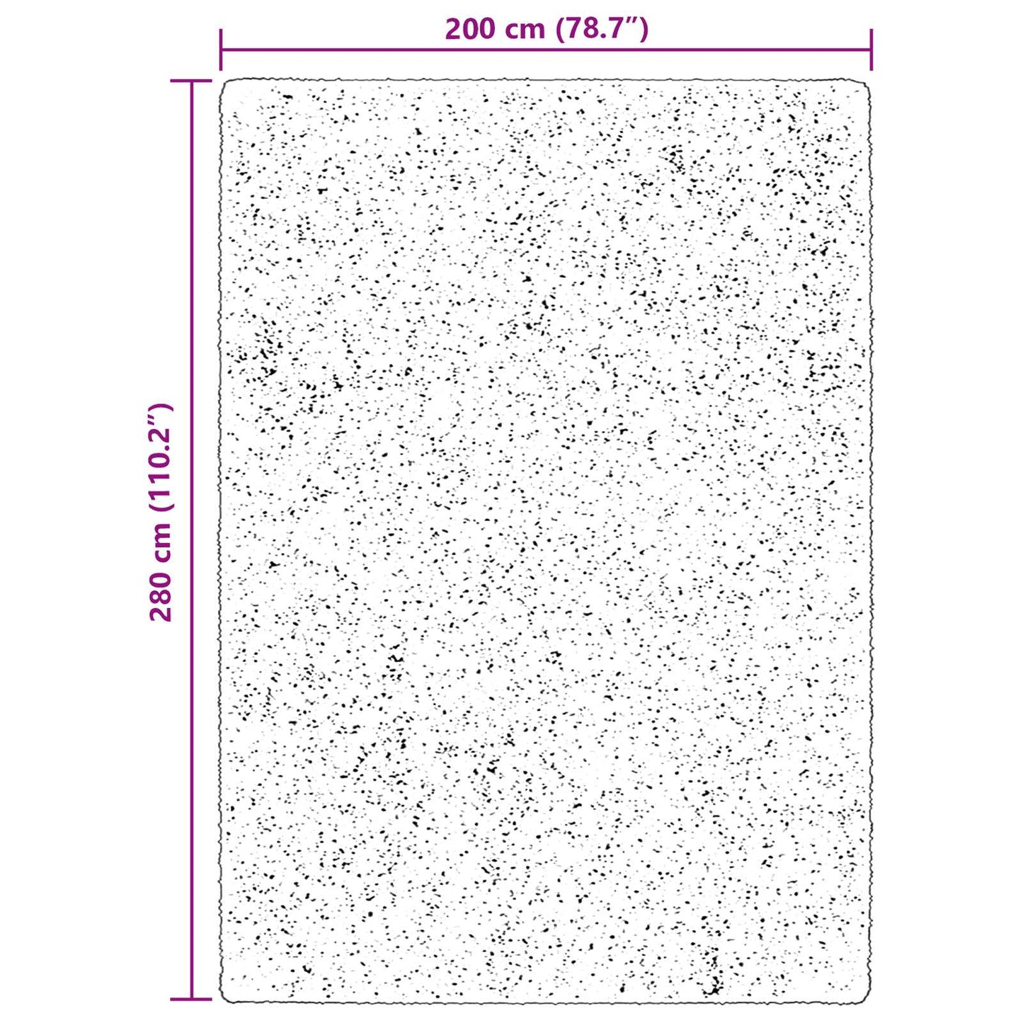 Medium Pile Soft and Washable Rug HUARTE Brown 200 x 280 cm