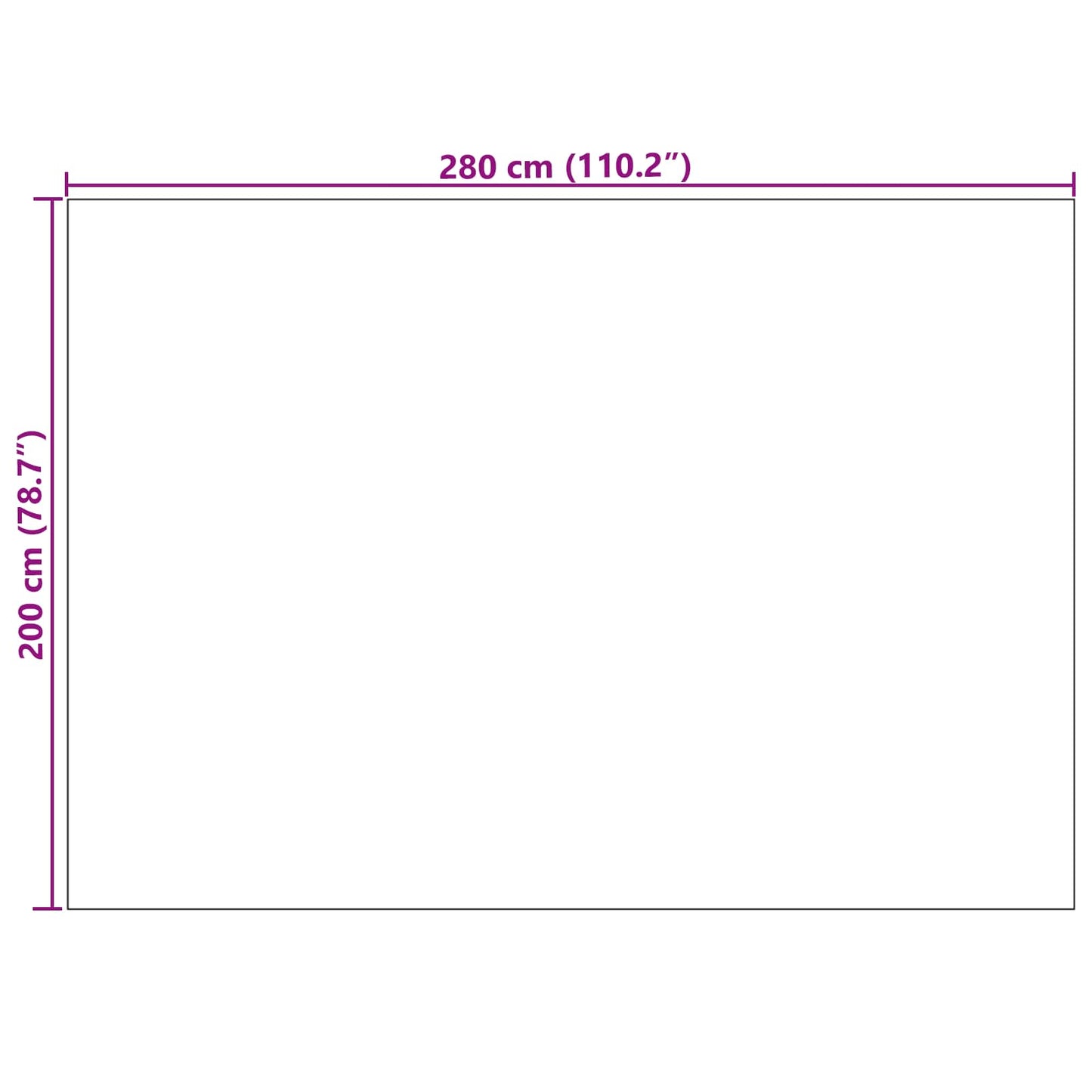 Area Rugs Rectangular PALMERAS Cream 280 x 200 cm Polyester