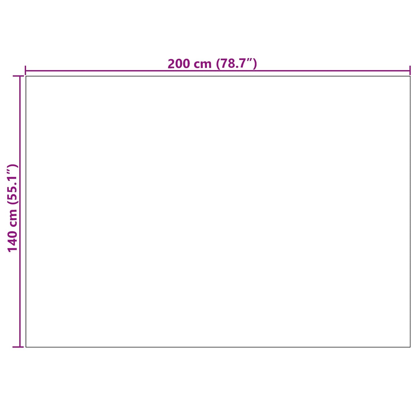 Area Rugs Rectangular GALATI Cream 200 x 140 cm Polyester