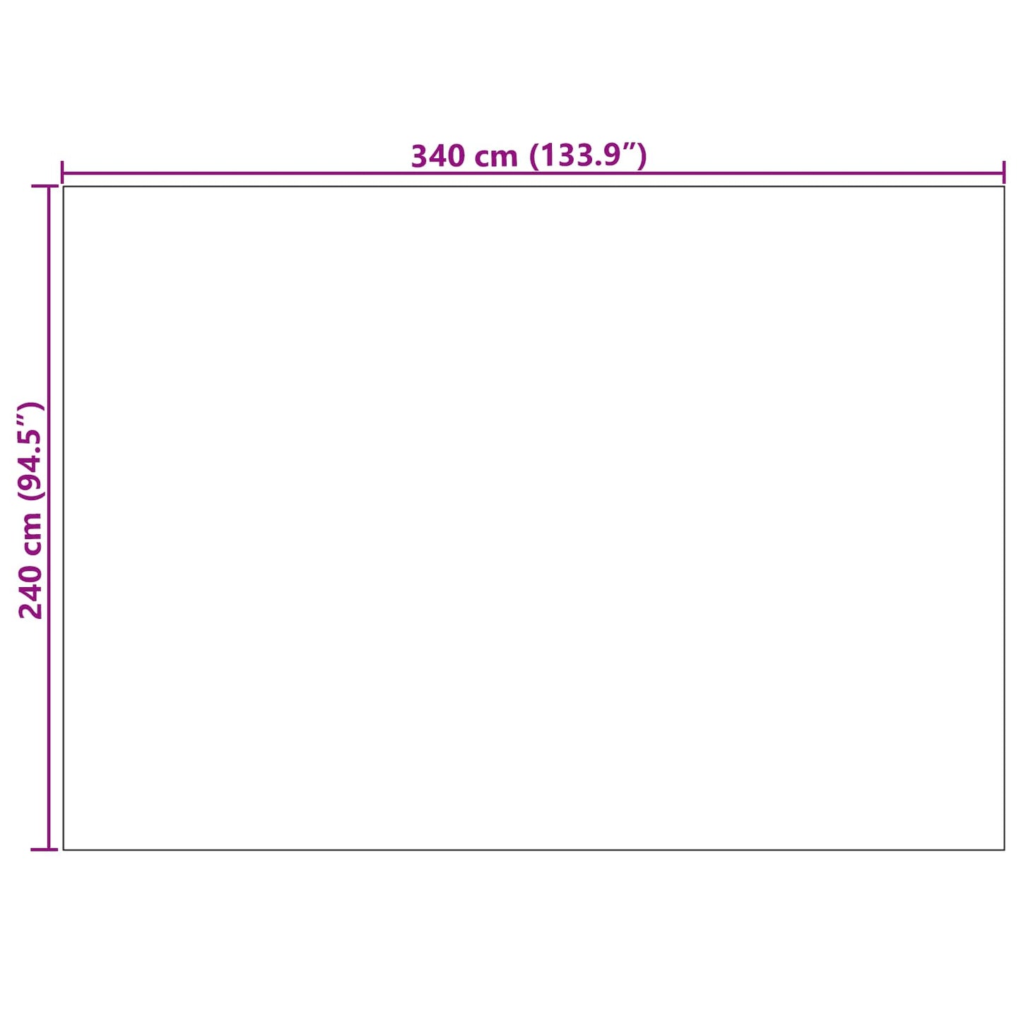 Area Rugs Rectangular GALATI Cream 340 x 240 cm Polyester