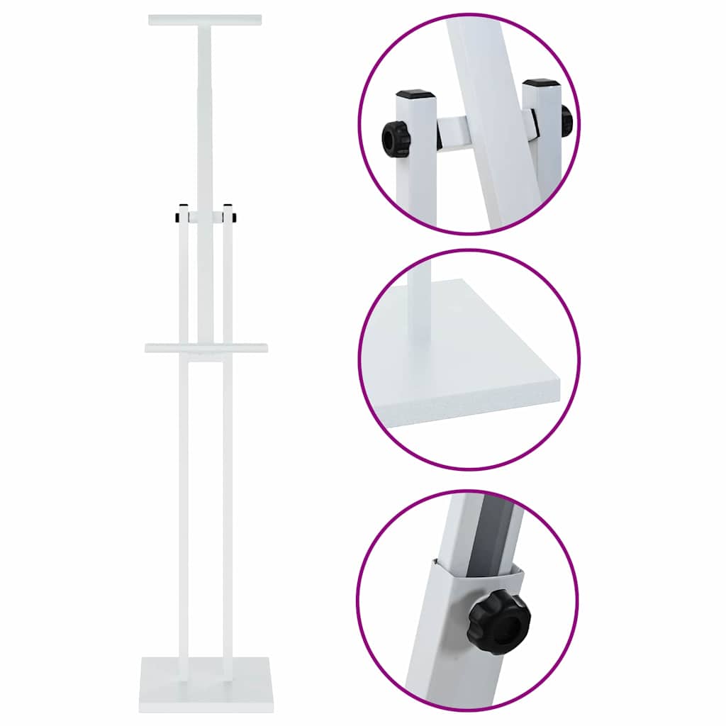 Trade Show Displays 2 pcs White 26.5 x 26.5 x 150 cm Steel