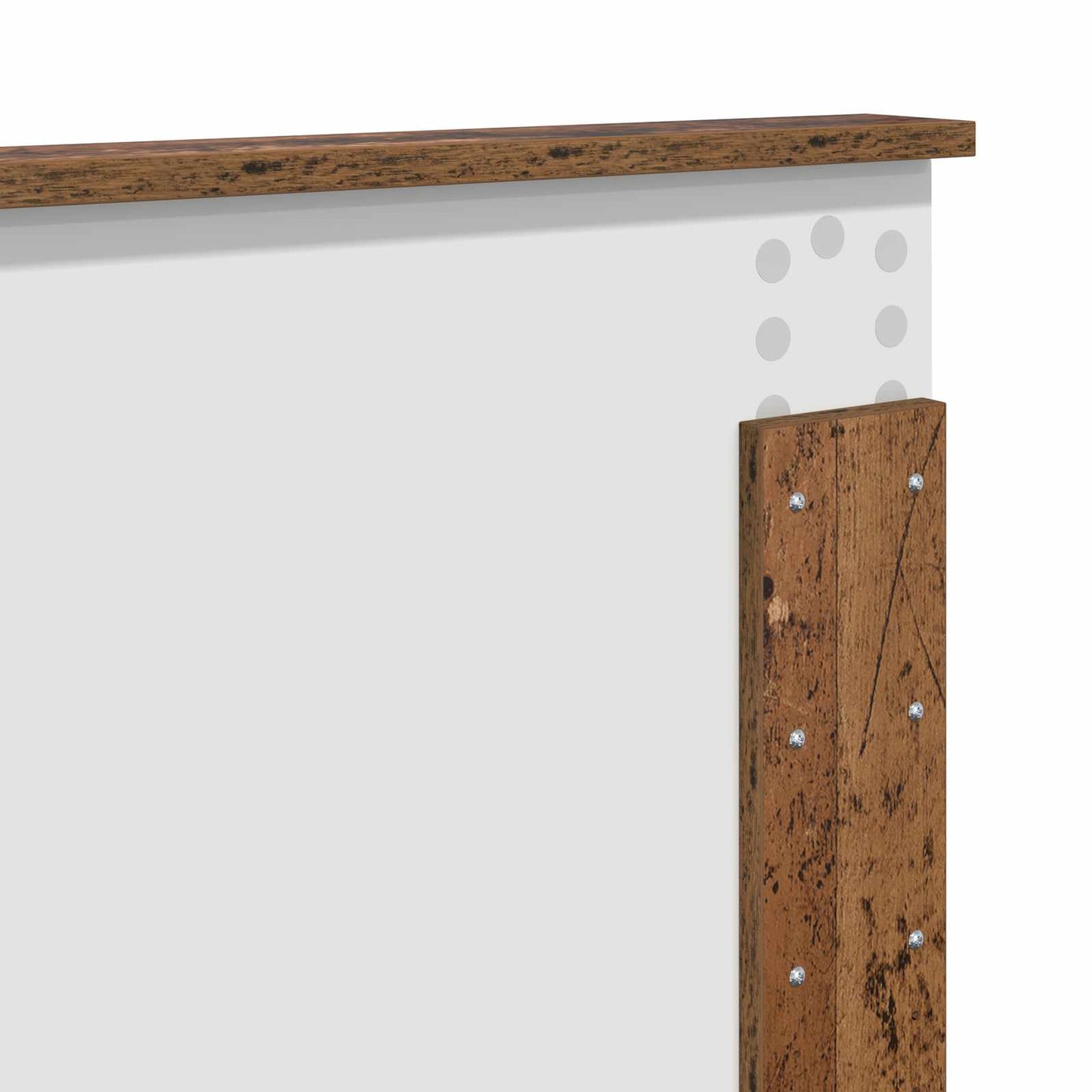 Bed Frame with Headboard Old Wood 140 x 190 cm Engineered wood