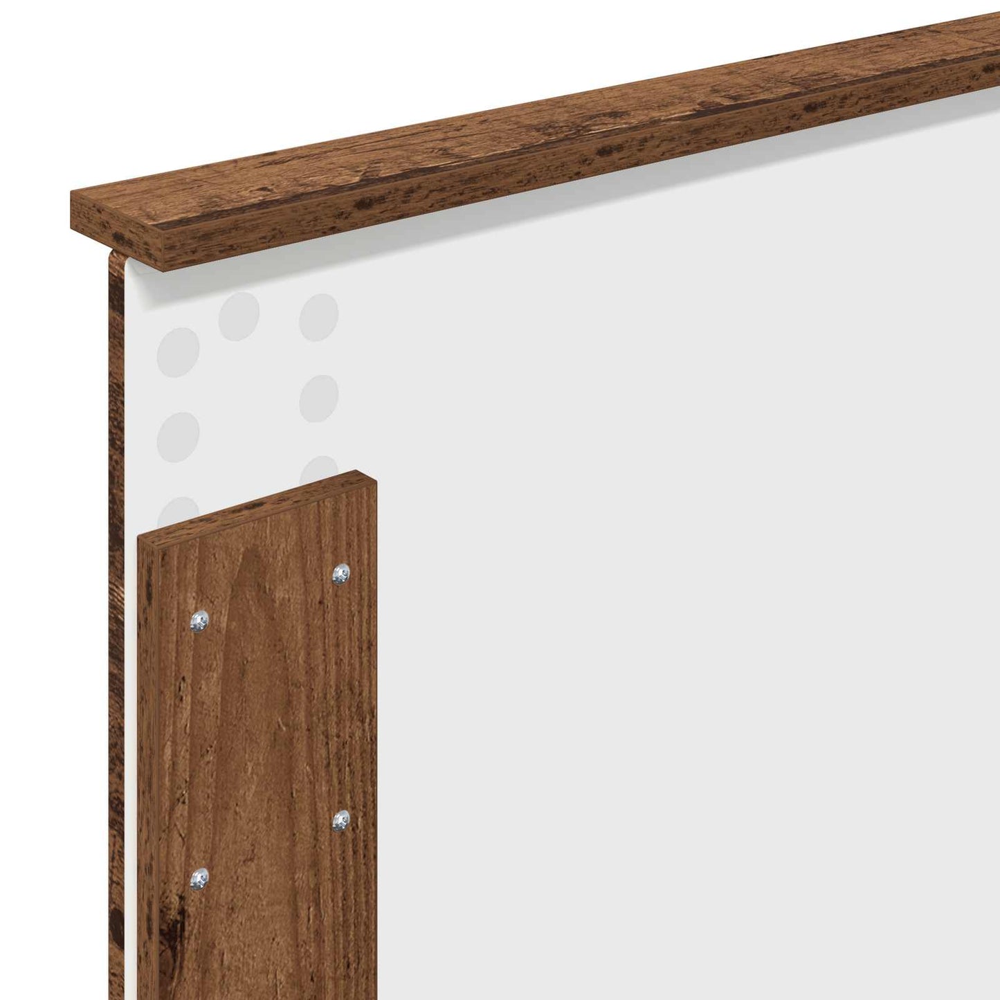 Bed Frame with Headboard Old Wood 75 x 190 cm Engineered wood