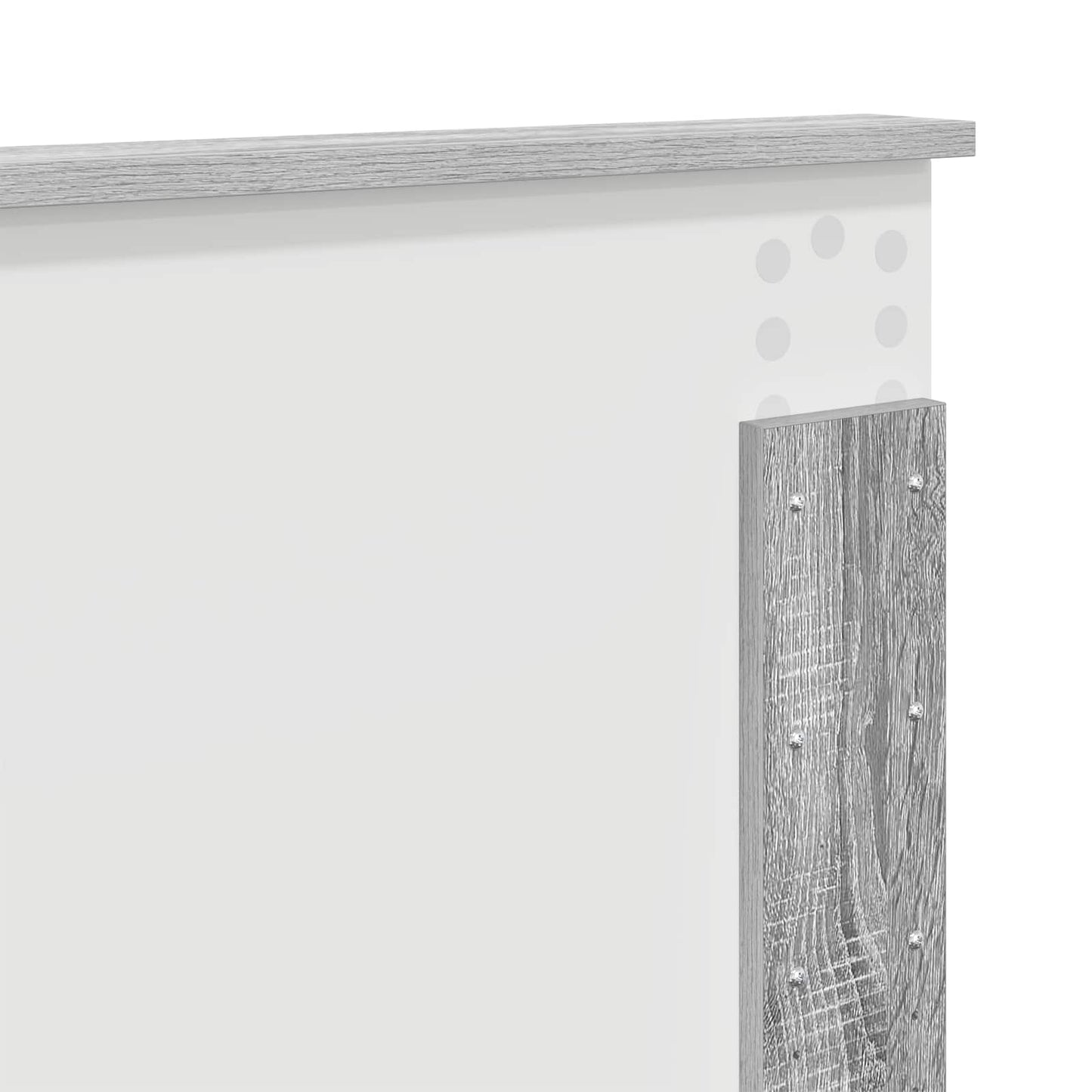 Bed Frame Grey Sonoma 160 x 200 cm Engineered Wood
