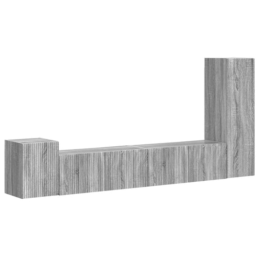 TV Cabinet Set Wall-mounted 3 pcs Grey Sonoma Engineered Wood TV Cabinet Set Wall-mounted 3 pcs Grey Sonoma Engineered Wood