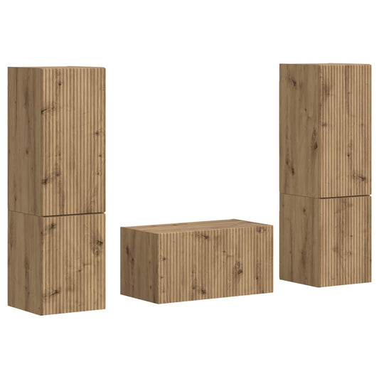 TV Cabinet Set 5 pcs Artisan Oak Engineered Wood TV Cabinet Set 5 pcs Artisan Oak Engineered Wood