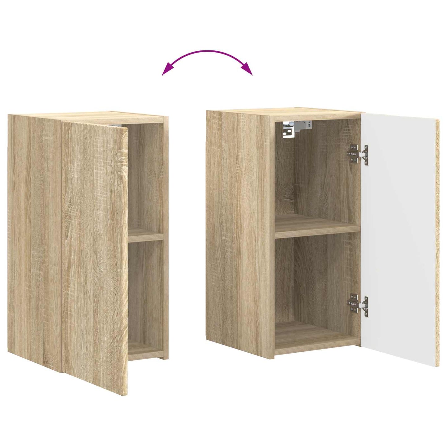 TV Cabinet Set 6 pcs Sonoma Oak Engineered Wood