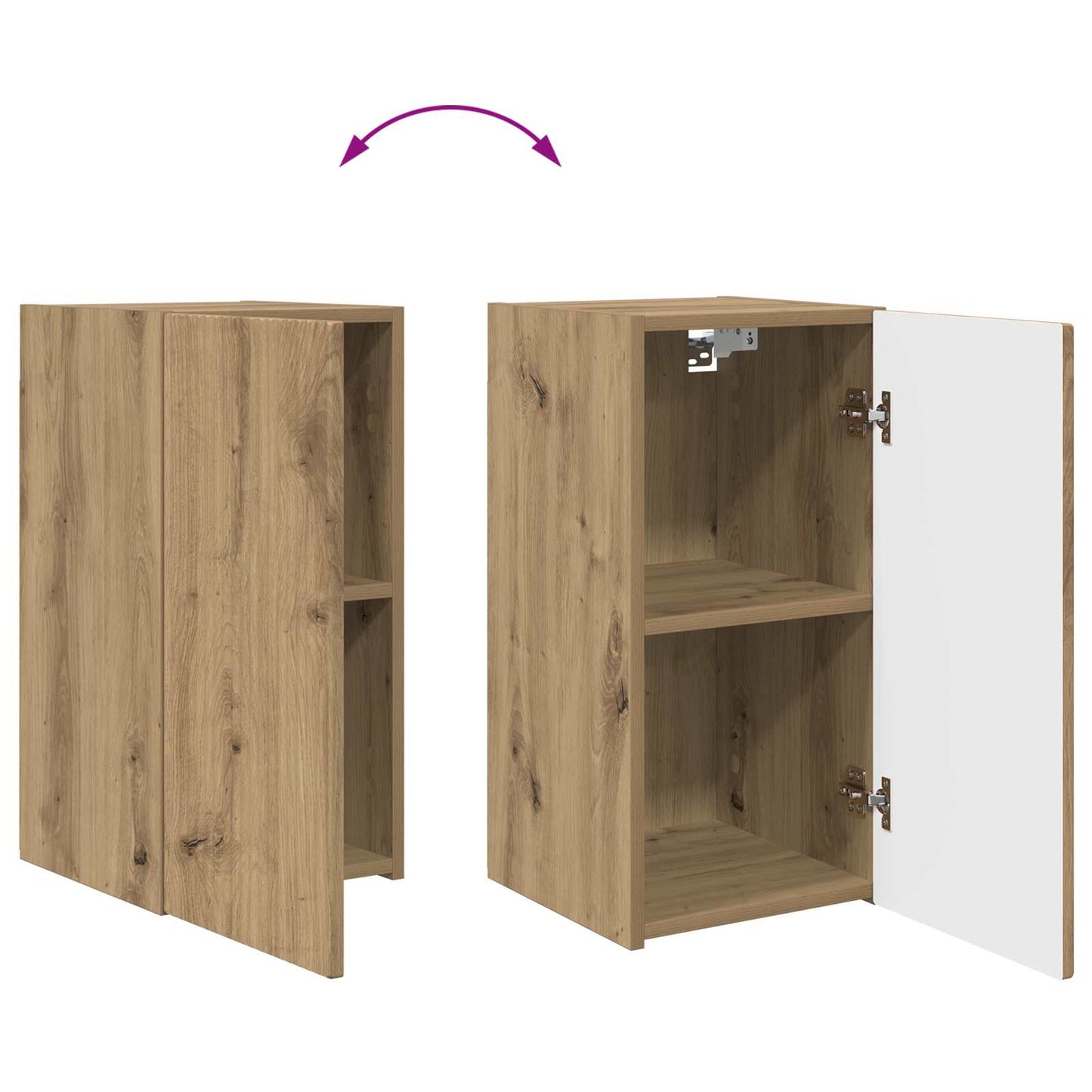 TV Cabinet Set 8 pcs Artisan Oak Engineered Wood