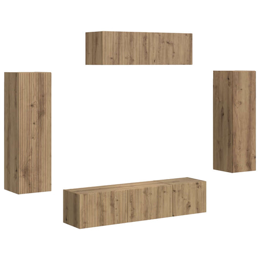 TV Cabinet 5 pcs Artisan Oak TV Cabinet 5 pcs Artisan Oak