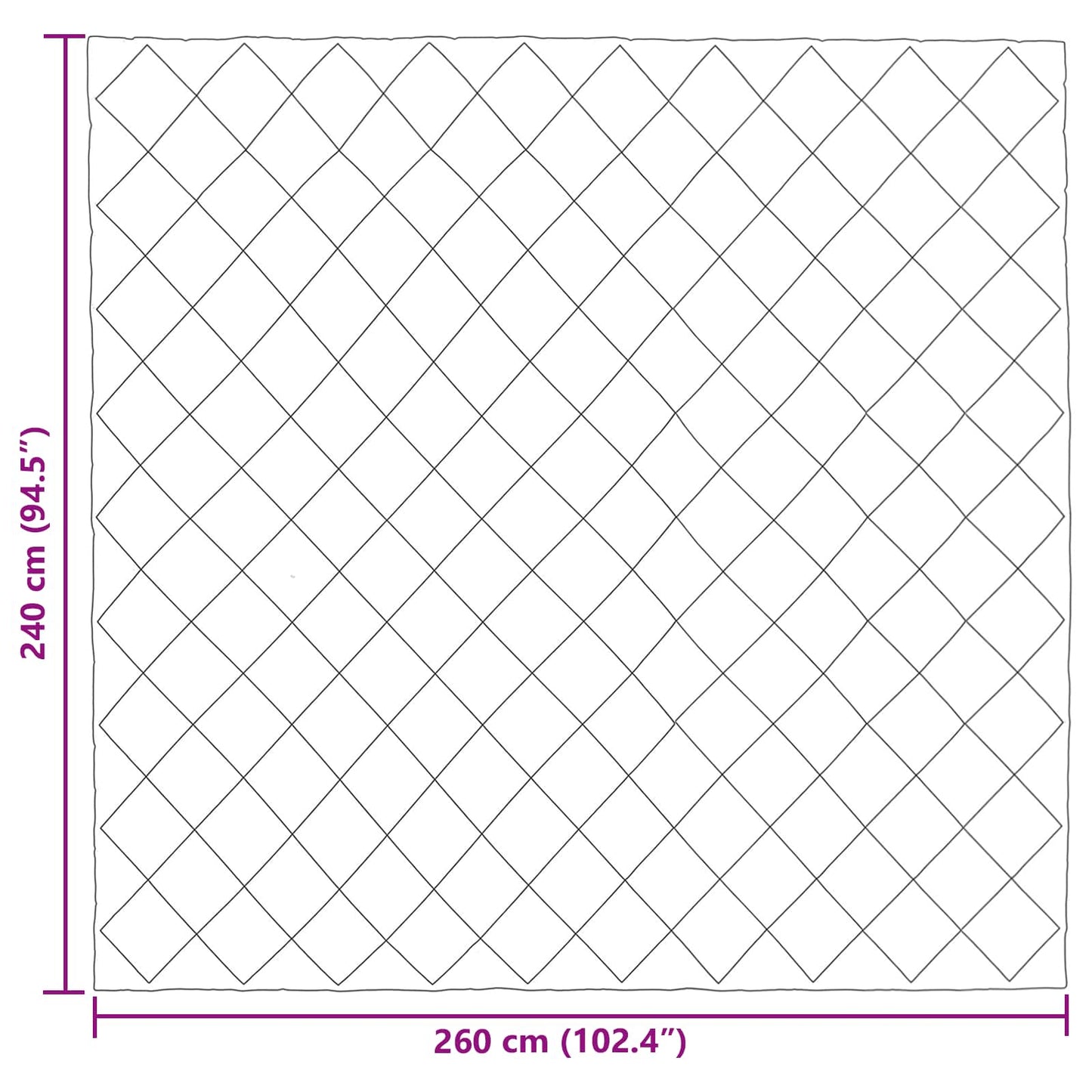 Winter Duvet 240 x 260 cm 450 gsm Microfiber (100% Polyester)