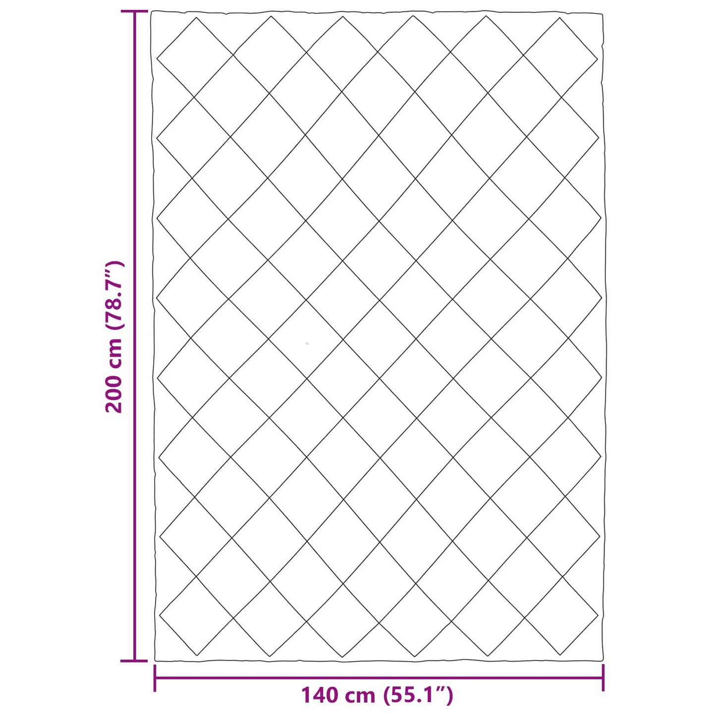 Winter Duvet Black 200 x 140 cm Microfiber