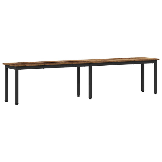 Bench Old Wood 200 x 35 x 45 cm Engineered Wood Bench Old Wood 200 x 35 x 45 cm Engineered Wood