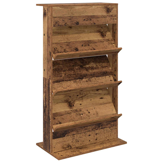 Magazine Rack Old Wood 70 x 41 x 126 cm Engineered Wood Magazine Rack Old Wood 70 x 41 x 126 cm Engineered Wood