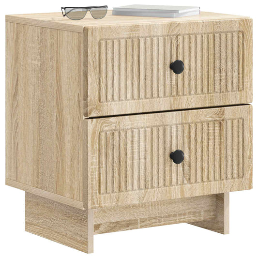 Bedside Cabinet 2 pcs Sonoma Oak 43 x 34.5 x 47.5 cm Bedside Cabinet 2 pcs Sonoma Oak 43 x 34.5 x 47.5 cm