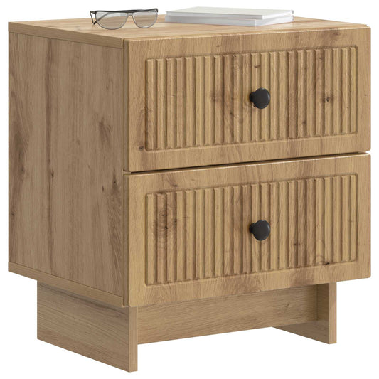 Bedside Cabinet Artisan Oak 43 x 34.5 x 47.5 cm Engineered Wood Bedside Cabinet Artisan Oak 43 x 34.5 x 47.5 cm Engineered Wood