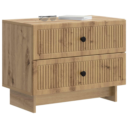 Bedside Cabinet Artisan Oak 62 x 34.5 x 47.5 cm Engineered Wood Bedside Cabinet Artisan Oak 62 x 34.5 x 47.5 cm Engineered Wood