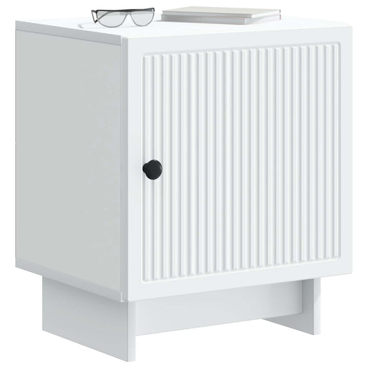 Bedside Cabinet White 43 x 34.5 x 50 cm Engineered Wood Bedside Cabinet White 43 x 34.5 x 50 cm Engineered Wood