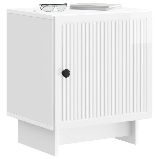 Bedside Cabinet High Gloss White 43 x 34.5 x 50 cm Bedside Cabinet High Gloss White 43 x 34.5 x 50 cm