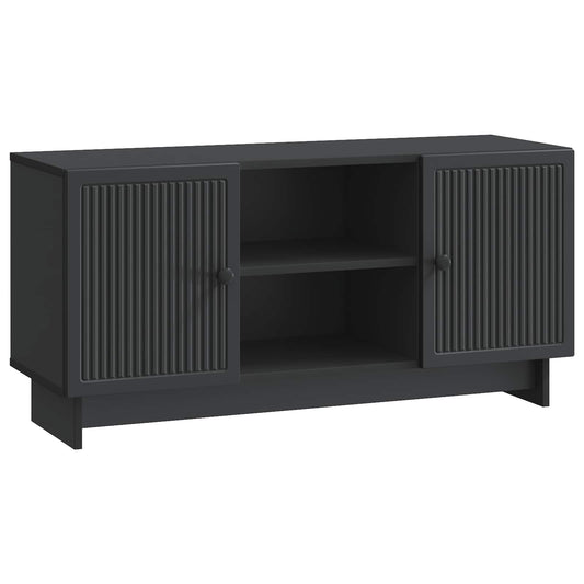 TV Cabinet 102 x 34.5 x 50 cm Black Engineered Wood TV Cabinet 102 x 34.5 x 50 cm Black Engineered Wood
