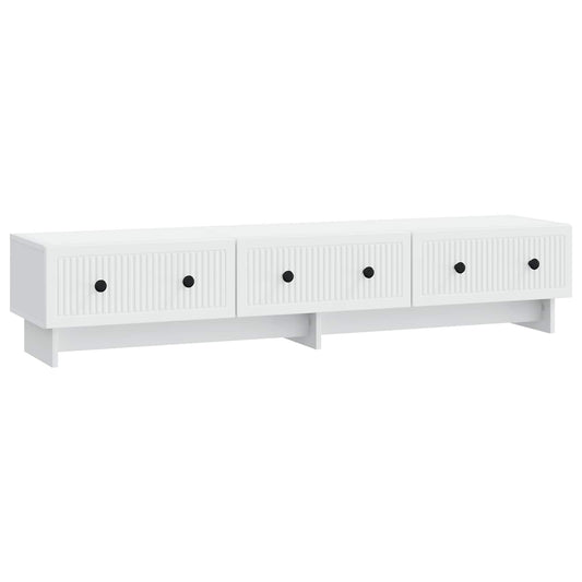 TV Cabinet with Drawer White 147 x 34.5 x 30 cm Engineered Wood TV Cabinet with Drawer White 147 x 34.5 x 30 cm Engineered Wood