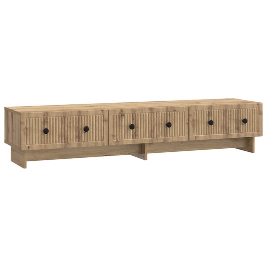 TV Cabinet Artisan Oak 147 x 34.5 x 30 cm Engineered Wood TV Cabinet Artisan Oak 147 x 34.5 x 30 cm Engineered Wood