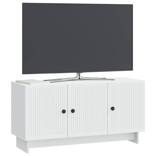 TV Cabinet White 99 x 34.5 x 50 cm Engineered Wood TV Cabinet White 99 x 34.5 x 50 cm Engineered Wood