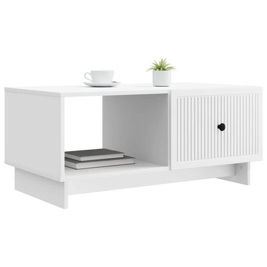 Coffee Table White 90 x 50 x 40 cm Engineered Wood Coffee Table White 90 x 50 x 40 cm Engineered Wood