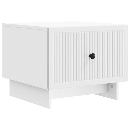Coffee Table with Drawer White 49 x 50 x 40 cm Engineered Wood Coffee Table with Drawer White 49 x 50 x 40 cm Engineered Wood