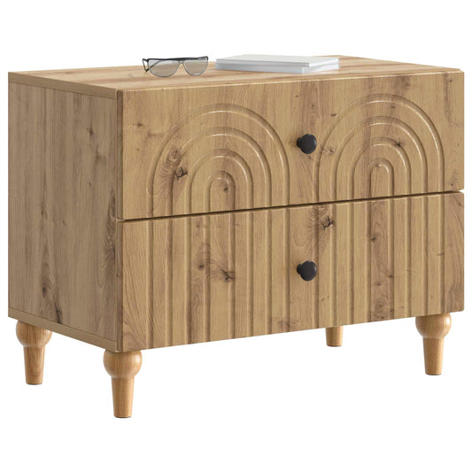 Bedside Cabinet Artisan Oak 62 x 34.5 x 48 cm Engineered Wood Bedside Cabinet Artisan Oak 62 x 34.5 x 48 cm Engineered Wood