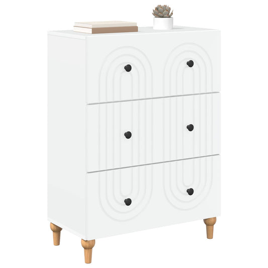 Drawer Cabinet White 66 x 34.5 x 90 cm Engineered Wood Drawer Cabinet White 66 x 34.5 x 90 cm Engineered Wood
