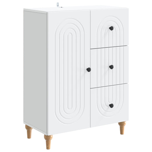 Sideboard White 66 x 34.5 x 90 cm Engineered Wood Sideboard White 66 x 34.5 x 90 cm Engineered Wood