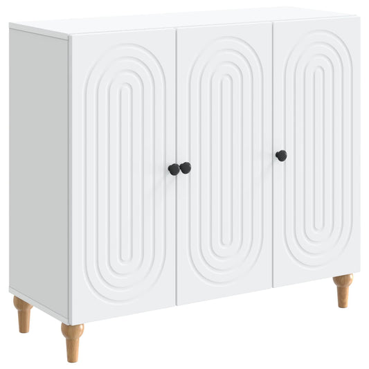 Sideboard White 89 x 34.5 x 80 cm Engineered Wood Sideboard White 89 x 34.5 x 80 cm Engineered Wood