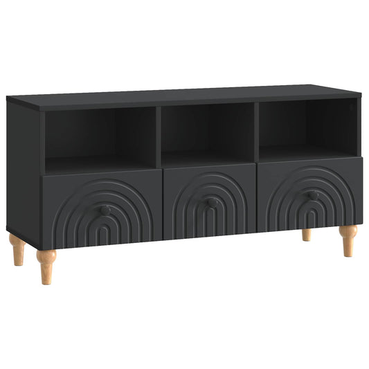 TV Cabinet Black 102 x 34.5 x 50 cm Engineered Wood TV Cabinet Black 102 x 34.5 x 50 cm Engineered Wood