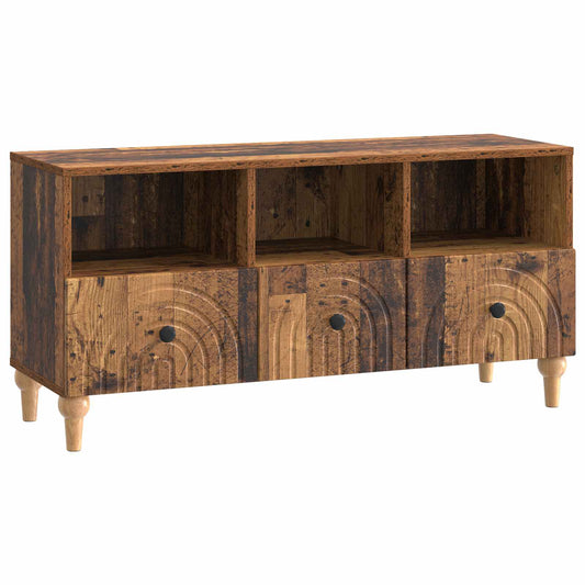 TV Cabinet Old Wood 102 x 34.5 x 50 cm Engineered Wood TV Cabinet Old Wood 102 x 34.5 x 50 cm Engineered Wood