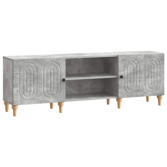 TV Cabinet Concrete Grey 150 x 31 x 50 cm Engineered Wood TV Cabinet Concrete Grey 150 x 31 x 50 cm Engineered Wood