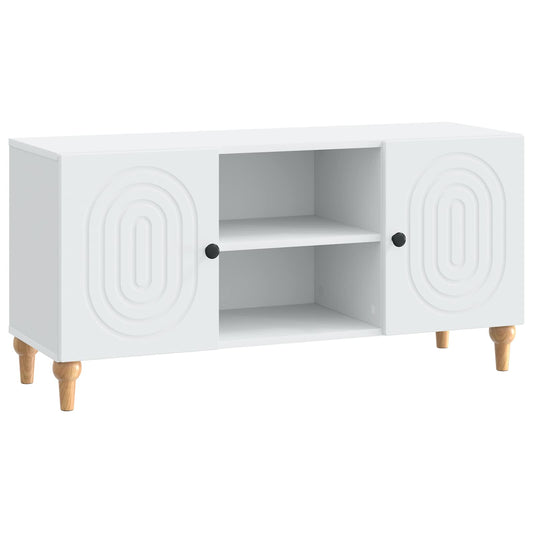TV Cabinet White 102 x 34.5 x 50 cm Engineered Wood TV Cabinet White 102 x 34.5 x 50 cm Engineered Wood