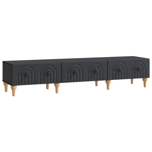 TV Cabinet with Drawer Black 147 x 34.5 x 30 cm Engineered Wood TV Cabinet with Drawer Black 147 x 34.5 x 30 cm Engineered Wood