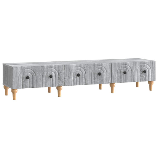 TV Cabinet Grey Sonoma 147 x 34.5 x 30 cm Engineered Wood TV Cabinet Grey Sonoma 147 x 34.5 x 30 cm Engineered Wood