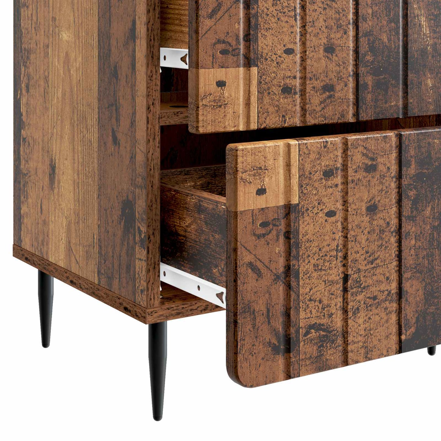 Bedside Cabinet 2 pcs Old Wood 43 x 34.5 x 49.5 cm