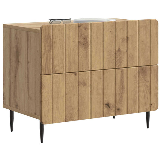 Bedside Cabinet Artisan Oak 62 x 34.5 x 49.5 cm Engineered Wood Bedside Cabinet Artisan Oak 62 x 34.5 x 49.5 cm Engineered Wood