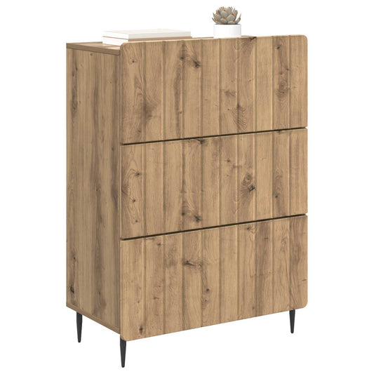 Drawer Cabinet Artisan Oak 66 x 34.5 x 92 cm Engineered Wood Drawer Cabinet Artisan Oak 66 x 34.5 x 92 cm Engineered Wood