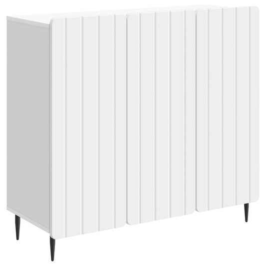 Sideboard White 89 x 34.5 x 82 cm Engineered Wood Sideboard White 89 x 34.5 x 82 cm Engineered Wood