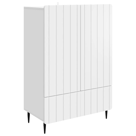 Sideboard White 66 x 34.5 x 97 cm Engineered Wood Sideboard White 66 x 34.5 x 97 cm Engineered Wood