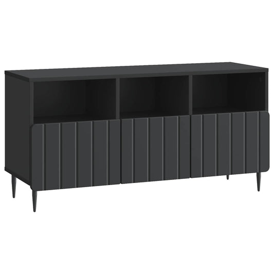 TV Cabinet with Drawer Black 102 x 34.5 x 50 cm Engineered Wood TV Cabinet with Drawer Black 102 x 34.5 x 50 cm Engineered Wood
