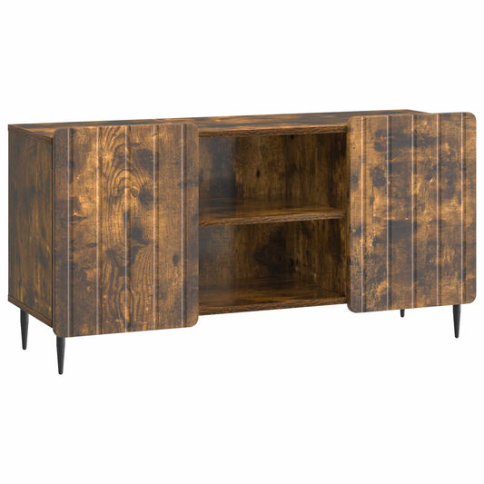 TV Cabinet Smoked Oak 102 x 34.5 x 52 cm Engineered Wood TV Cabinet Smoked Oak 102 x 34.5 x 52 cm Engineered Wood